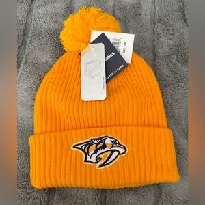 NWT NHL Predators Mens Yellow Beanie
